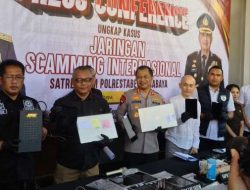 Polrestabes Surabaya Amankan 45 Tersangka Hasil Pengembangan Penyidikan Kasus Siber Internasional