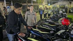 Polres Mojokerto Kota Amankan 80 Pemuda Konvoi,1 orang Kedapatan Bawa Sajam