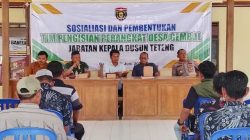 Dukung Program Pemdes, Danramil Karanganyar Hadiri Sosialisasi Pembentukan Pengisian Perangkat Desa