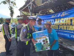 Sambut Hari Bhayangkara ke -80 Polres Situbondo Salurkan Bantuan Alsintan untuk Kelompok Tani