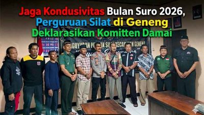 Jaga Kondusivitas Bulan Suro 2026, Perguruan Silat di Geneng Deklarasikan Komitmen Damai
