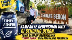 Kampanye Kebersihan Unik di Sendang Beron, Tong Sampah Bertuliskan “Timpit Simpih” Bikin Pengunjung Penasaran