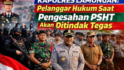 Kapolres Lamongan: Tidak Ada Negosiasi bagi Pelanggar Hukum Saat Pengesahan PSHT, Suro Harus Aman dan Damai