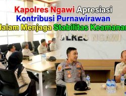 Kapolres Ngawi Apresiasi Kontribusi Purnawirawan dalam Menjaga Stabilitas Keamanan