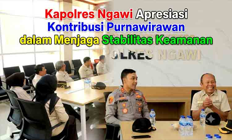 Kapolres Ngawi Apresiasi Kontribusi Purnawirawan dalam Menjaga Stabilitas Keamanan