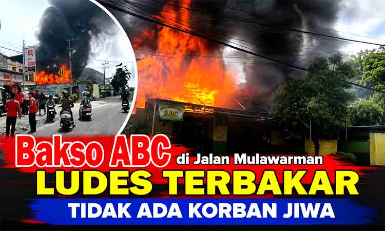 Kebakaran hebat di Bakso ABC