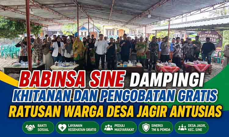 Kegiatan khitanan dan pengobatan gratis