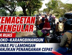 Proyek Jamula Soko–Karangbinangun Tuai Keluhan, Debu Tebal dan Antrean Kendaraan Ganggu Pengguna Jalan