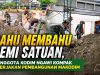 Bangun Fasilitas Makodim, Prajurit Kodim 0805/Ngawi Tunjukkan Semangat Gotong Royong dan Kepedulian Satuan