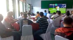 Kodim 0805 Ngawi Gelar Nobar Kebangsaan Piala Dunia