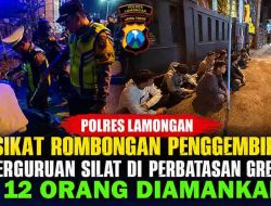 Polres Lamongan Amankan Belasan Penggembira dan Tindak Kendaraan Pelanggar dalam Razia Perbatasan