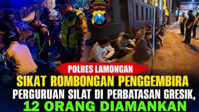 Operasi Polres Lamongan malam hari