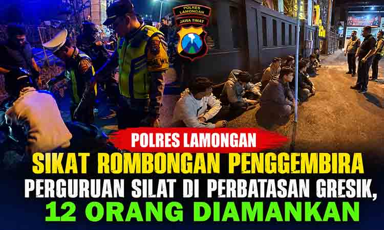 Operasi Polres Lamongan malam hari