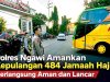 Polres Ngawi Amankan Kepulangan 484 Jamaah Haji, Berlangsung Aman dan Lancar
