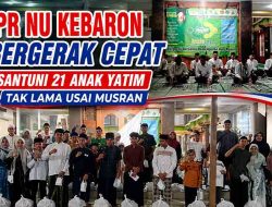 PR NU Kebaron Santuni 21 Anak Yatim Pasca Musran