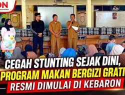 Wujudkan Generasi Emas, Program Makan Bergizi Gratis Resmi Hadir di Desa Kebaron