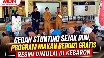 Peluncuran program gizi di Kebaron