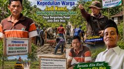 Pembangunan jalan melalui gotong royong