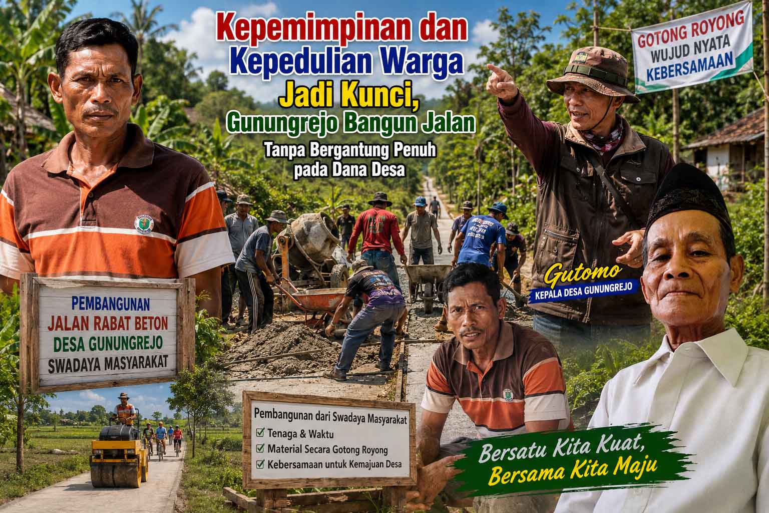 Pembangunan jalan melalui gotong royong