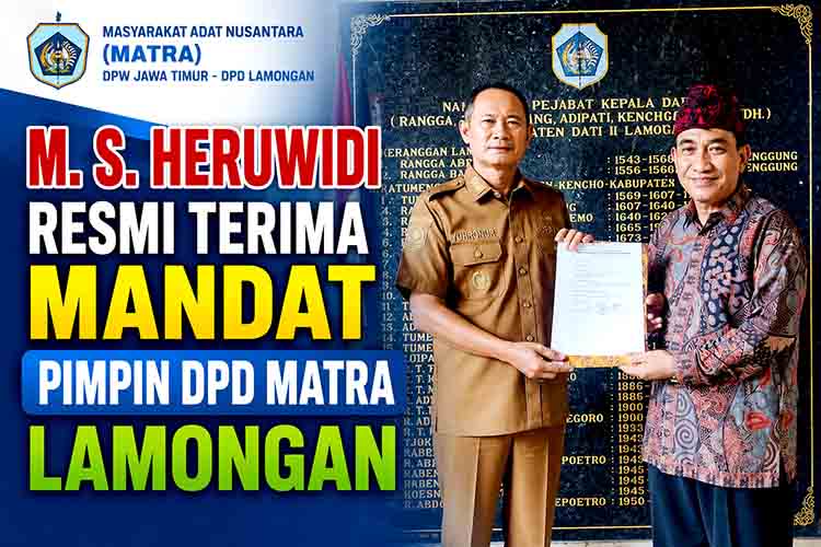 Pemberian mandat kepemimpinan DPD Lamongan