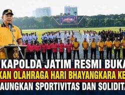 Kapolda Jatim Resmi Buka Pekan Olahraga Hari Bhayangkara ke-80, Gaungkan Sportivitas dan Soliditas