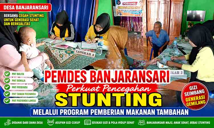 Pemdes Banjaransari Perkuat Pencegahan Stunting Melalui Program Pemberian Makanan Tambahan