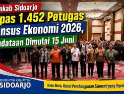 Pemkab Sidoarjo Lepas 1.452 Petugas Sensus Ekonomi 2026, Pendataan Dimulai 15 Juni