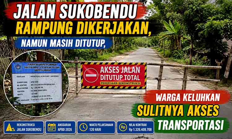 Penutupan Total Jalan Sukobendu Tuai Keluhan