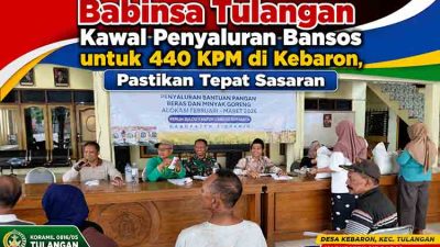 Penyaluran bantuan di Kebaron Sidoarjo