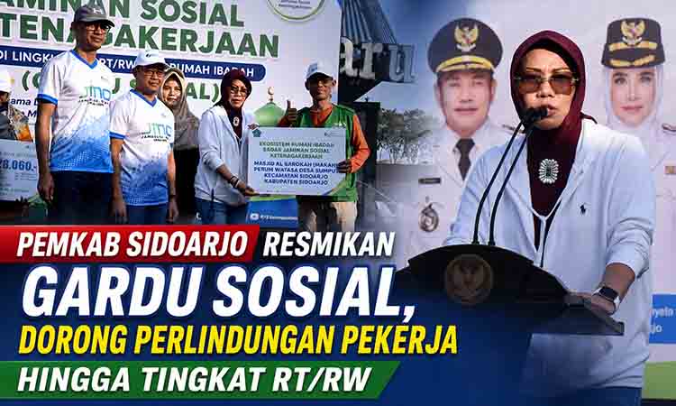 Peresmian gardu sosial di Sidoarjo