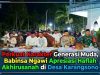 Perkuat Karakter Generasi Muda, Babinsa Ngawi Apresiasi Haflah Akhirusanah di Desa Karangsono