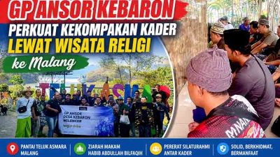 GP Ansor Kebaron Perkuat Kekompakan Kader Lewat Wisata Religi ke Malang