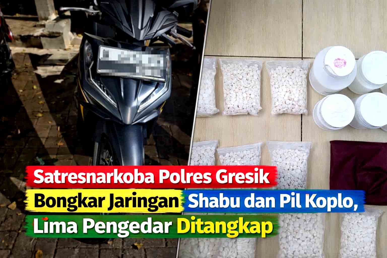 Polres Gresik Gulung Jaringan Narkba
