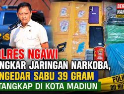 Polres Ngawi Bongkar Jaringan Narkoba, Pengedar Sabu 39 Gram Ditangkap di Kota Madiun