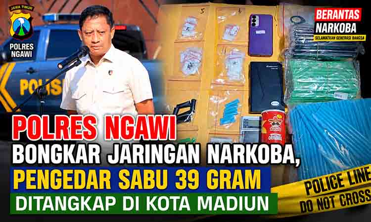 Polres Ngawi Bongkar Jaringan Narkoba