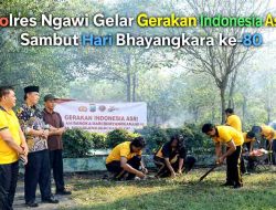 Polres Ngawi Gelar Gerakan Indonesia Asri Sambut Hari Bhayangkara ke-80