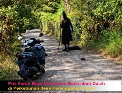 Pria Paruh Baya Ditemukan Bersimbah Darah di Perkebunan Desa Perunggahan Kulon