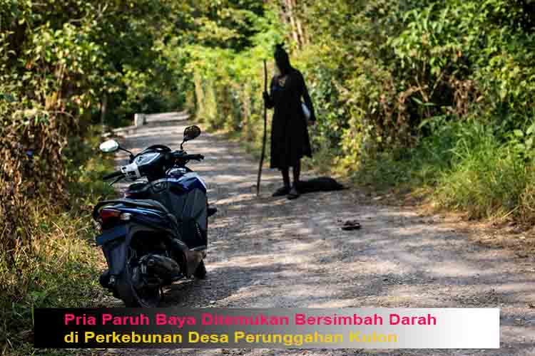 Pria Paruh Baya Ditemukan Bersimbah Darah di Perkebunan Desa Perunggahan Kulon
