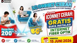 Promo ICONNET Cerah: Gratis Biaya Instalasi Internet Fiber Optik Hingga 15 Juni 2026