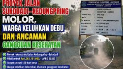 Proyek Jalan Sukodadi–Kedungpring Molor, Warga Keluhkan Debu dan Ancaman Gangguan Kesehatan