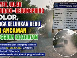Proyek Jalan Sukodadi–Kedungpring Molor, Warga Keluhkan Debu dan Ancaman Gangguan Kesehatan