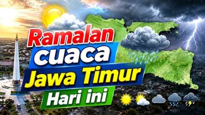 Ramalan cuaca Jawa Timur hari ini
