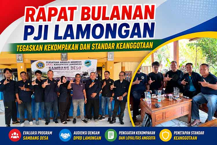 Rapat bulanan PJI Lamongan