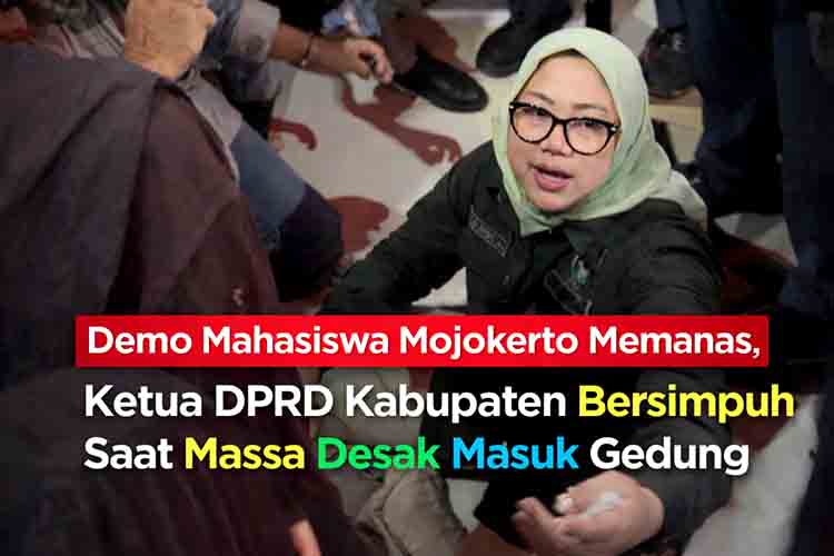Ratusan Mahasiswa Kepung DPRD Mojokerto, Aksi Berujung Dialog Terbuka