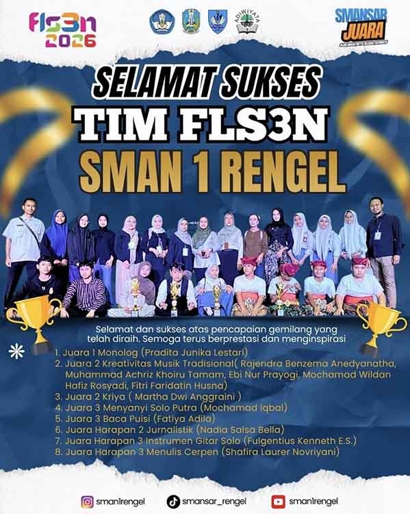 SMAN 1 Rengel Raih Prestasi Gemilang
