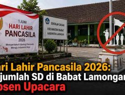 Sejumlah SD di Babat Lamongan Tak Gelar Upacara Hari Lahir Pancasila