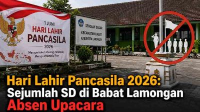 Sejumlah SD di Babat Lamongan Tak Gelar Upacara Hari Lahir Pancasila