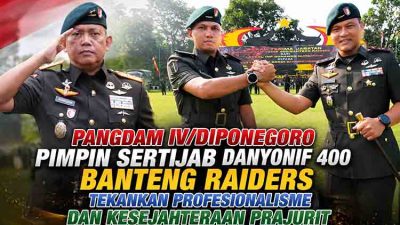 Serah terima jabatan Yonif