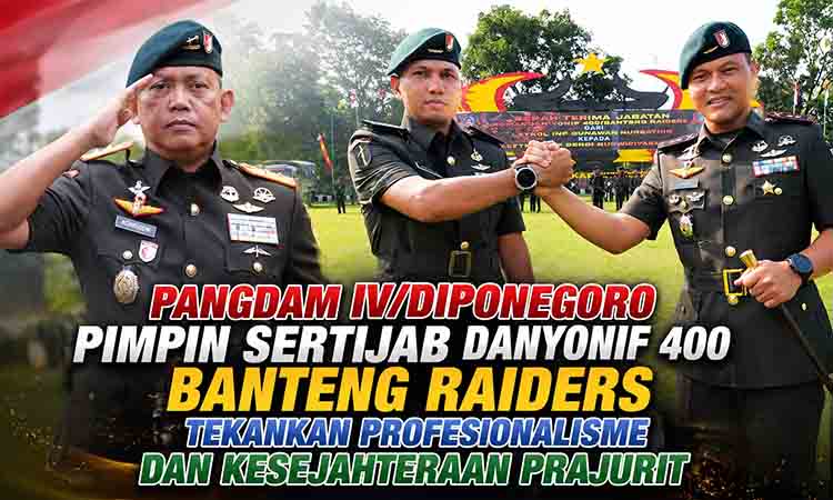 Serah terima jabatan Yonif