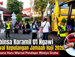 Babinsa Koramil 01 Ngawi Pastikan Kepulangan Jamaah Haji Berjalan Aman dan Lancar